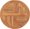vidaXL - Tafelblad - rond - 2,5 - cm - 60 - cm - massief - teakhout
