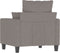 Fauteuil 60 cm stof taupe