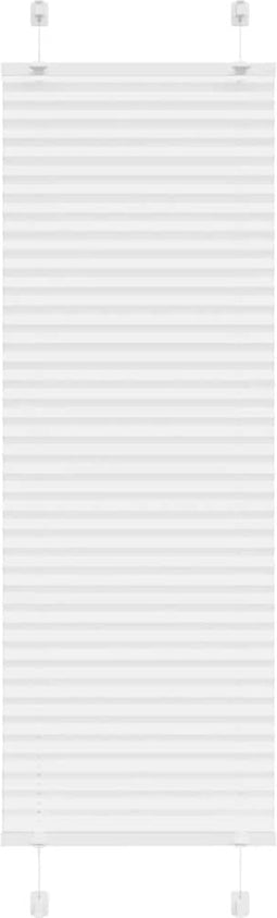 vidaXL - Plissé - rolgordijn - 50x150 - cm - stofbreedte - 49,4 - cm - polyester - wit