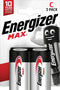 Energizer Max - Batterijen LR14 - Alkaline 1.5 V - (2 stuks)