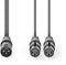 Nedis COTH15025GY15 - XLR audiokabel - 150 cm - Grijs