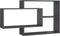 vidaXL - Wandschappen - 104x20x58,5 - cm - bewerkt - hout - hoogglans - grijs