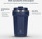 Castagnola Thermosbeker - Koffiebeker To Go - Dubbelwandig - 380 ML - Donkerblauw - Octagon