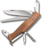 Victorinox Ranger Wood 55 - Zwitsers Zakmes - 10 functies - Walnoot