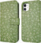 iMoshion Hoesje Geschikt voor iPhone 11 Hoesje Met Pasjeshouder - iMoshion Design Bookcase smartphone - Groen / Green Flowers