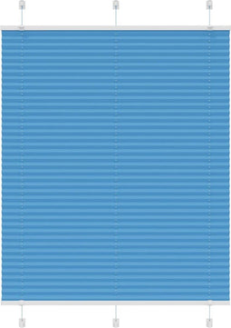 vidaXL - Plissé - rolgordijn - 105x100cm - stofbreedte - 104,4cm - polyester - blauw