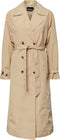 PIECES PCTAYA - Trenchcoat Dames - Lange mouwen - Riem in de taille - Maat XS
