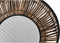 Pottenset DKD Home Decor Zwart Natuurlijk Metaal Rotan Vierkant Bali 50 x 50 x 25,4 cm (2 Stuks)