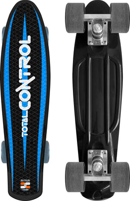 Stamp SKIDS CONTROL - Skateboard 22 x 6 - Antislip dek - Lichtgevende wielen blauw zwart