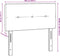 vidaXL - Hoofdbord - met - Knopen - - - Lichtgrijs - - - 100 - cm - - - Fluweel