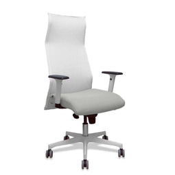 Bureaustoel Piqueras y Crespo 54BR65G Wit Lichtgrijs