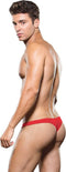 Envy - Microfiber Lowrise Zip Thong M/L Red