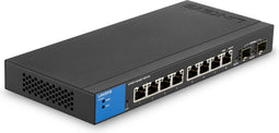 Linksys LGS310C - Netwerkswitch - Managed - 8 Poorten - 2 SFP Poorten - Zwart