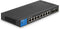 Linksys LGS310C - Netwerkswitch - Managed - 8 Poorten - 2 SFP Poorten - Zwart