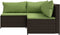 vidaXL - 3-delige - Loungeset - met - kussens - poly - rattan - bruin