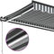 vidaXL - Luifel - handmatig - uittrekbaar - en - LED - 450x350 - cm - antraciet - en - wit