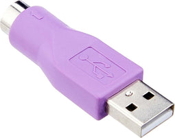 StarTech GC46MFKEY - PS/2-toetsenbord-naar-USB-adapter - USB-A M/F - Paars