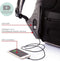 XD Design Bobby - Anti-diefstal Rugzak - USB Oplaadpoort Waterafstotend - Grijs Zwart