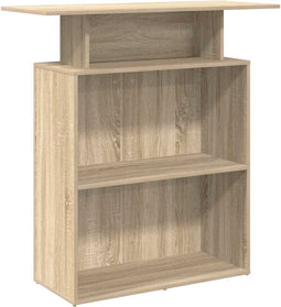 vidaXL - Receptiebalie - 100x40x104 - cm - bewerkt - hout - sonoma - eikenkleurig