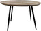 HSM Collection Eettafel Rond Bern Ø140cm Naturel/Zwart Mangohout/Metaal
