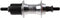 hzb achternaaf 36 gaats aluminium vaste as cassette 7 speed