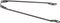 Hzb Spatbordstang 28 Inch 10 Mm Staal Grijs