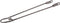 Hzb Spatbordstang 28 Inch Staal 10 Mm Grijs