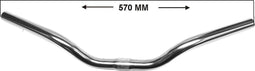 Hzb Stuurbocht gebogen staal zilver 57 cm 6200064