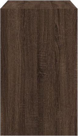 Schoenenkast 80x42x69 cm bewerkt hout bruineikenkleurig