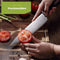HI NATURE™ Koksmessen - Professioneel Koksmes - 20 CM Lemmet - Ergonomisch Handvat - Damascus Patroon - Zwart