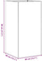 vidaXL - Plantenbak - 40x40x80 - cm - koudgewalst - staal - antracietkleurig