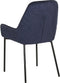Set van 2 eetkamerstoelen LOVERNA Corduroy Donkerblauw
