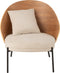 J-Line loungestoel Lone - multiplex/metaal - naturel/beige