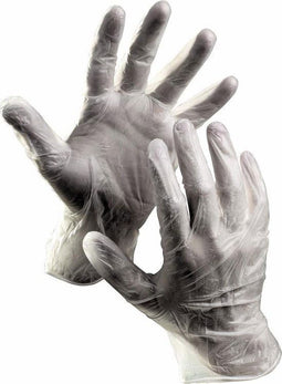 Cerva Rail Wegwerphandschoen Gepoederd Vinyl - Maat 10 - 200 stuks