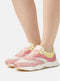 Scotch & Soda Celest 2.0 - Lage sneakers - Beige mesh met roze overlays - Roze