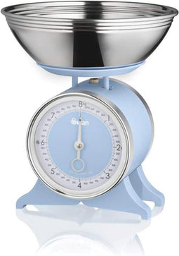 Swan Retro Keukenweegschaal – Weegt tot Max. 8kg – Blauw