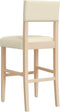 vidaXL - Barstoelen - 2 - st - massief - rubberhout - en - kunstleer