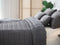 Dutch Decor - REZA - Bedsprei 240x260 cm - Charcoal Gray - antraciet