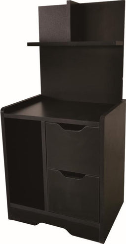 Nachtkastje kinderkamer - wandkastje - zwart