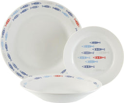 Serviesset Versa Vissen Multicolour Porselein 18 Onderdelen