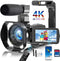 XDV Pro - Videocamera 4K 60FPS - IR nachtzicht 18X digitale zoom