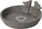 Pro Garden Vogelbad/voederschaal - grijs - mineraal - D23 x H6,5 cm - drinkschaal voor tuinvogels