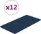 vidaXL - Wandpanelen - 12 - st - 2,16 - m² - 60x30 - cm - fluweel - blauw