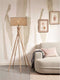 GOOD&MOJO Vloerlamp Java - Bamboe - Ø50x146cm - Modern - Staande lampen voor Woonkamer - Slaapkamer