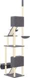 vidaXL - Kattenmeubel - vloer - tot - plafond - 277-303 - cm - donkergrijs