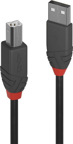 Lindy 36673 - USB 2.0 kabel - 2 m - Zwart