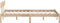 vidaXL - Bedframe - massief - grenenhout - 135x190 - cm