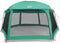 vidaXL - Zwembadtent - uitneembare - buiten- - gaaswanden - 618x532 - cm - zeegroen