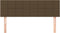 vidaXL - Hoofdborden - 2 - st - 72x5x78/88 - cm - stof - donkerbruin