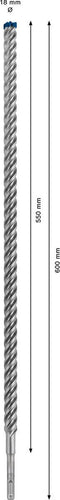 Bosch Expert SDS plus-7X - Hamerboor - 4 snijkanten